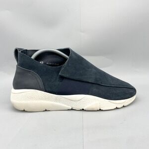 Casbia Mens 43 Vetta Sneakers Navy Blue Suede Slip On Shoes Loafers Casual Italy